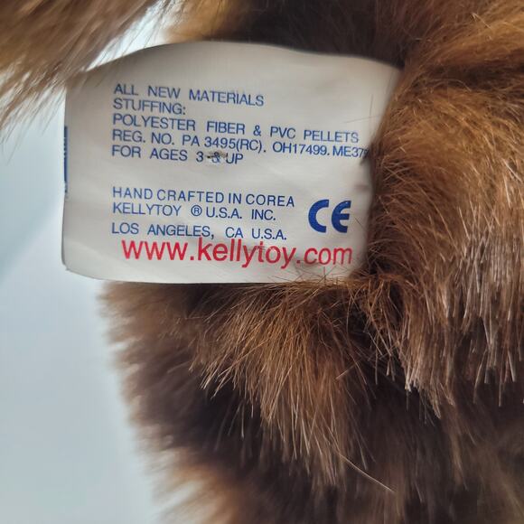 Kellytoy Brown Fluffy Dog Plush Stuffed Animal 12" Soft Puppy Toy - Picture 5 of 9